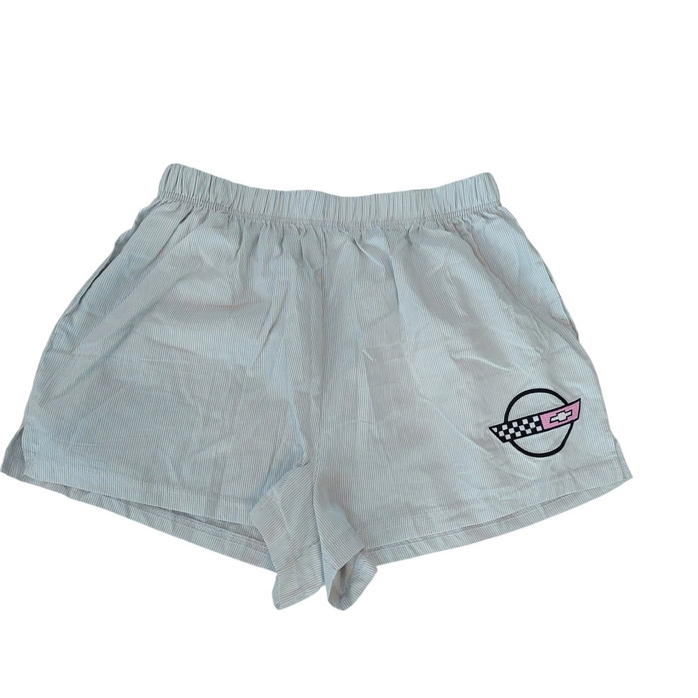 GM‎ Chevrolet Corvette Pinstripe Shorts Women's Size Medium